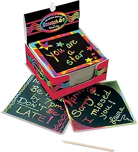 Melissa & Doug Scratch Art Rainbow Mini Notes